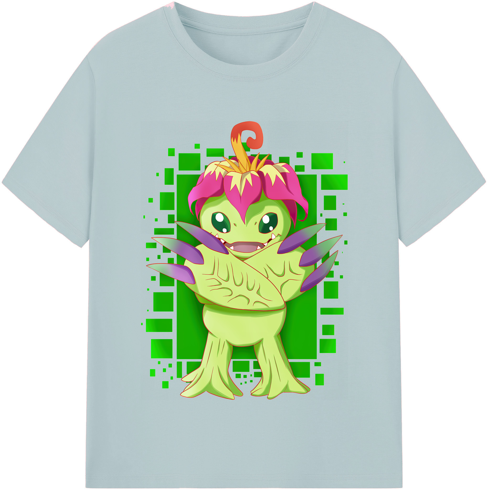 （画像用） Digimon デジタルモンスター/デジモン 綿100％半袖Tシャツ（フロントプリント）